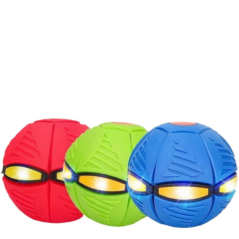 UFO Ball Bouncy Ball Deformation Ball Educational Children's Indoor and Outdoor Sports Luminous Children's Toy