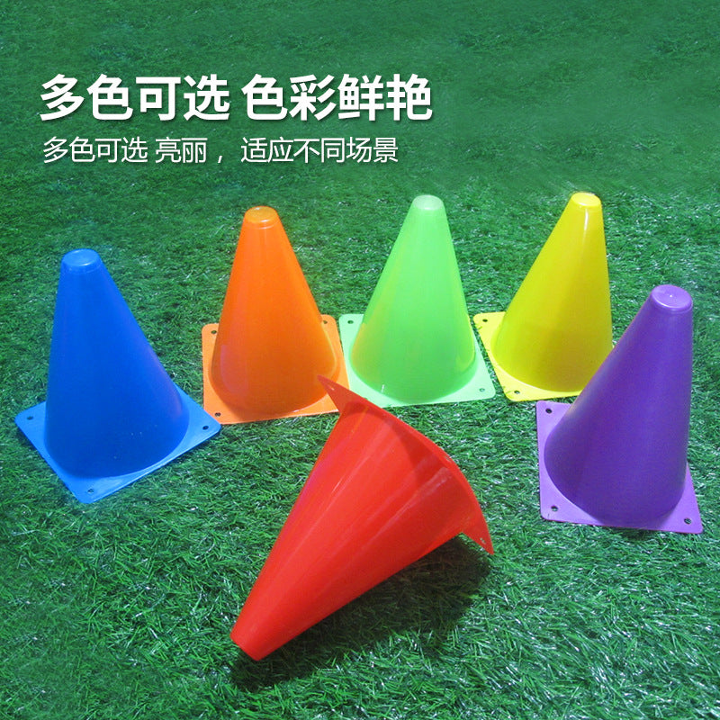 18cm - 23cm Marker Cones Soccer Training Equipment Marker Cones Obstacles Ice Cream Cones Children's Taekwondo Equipment 9in Cones